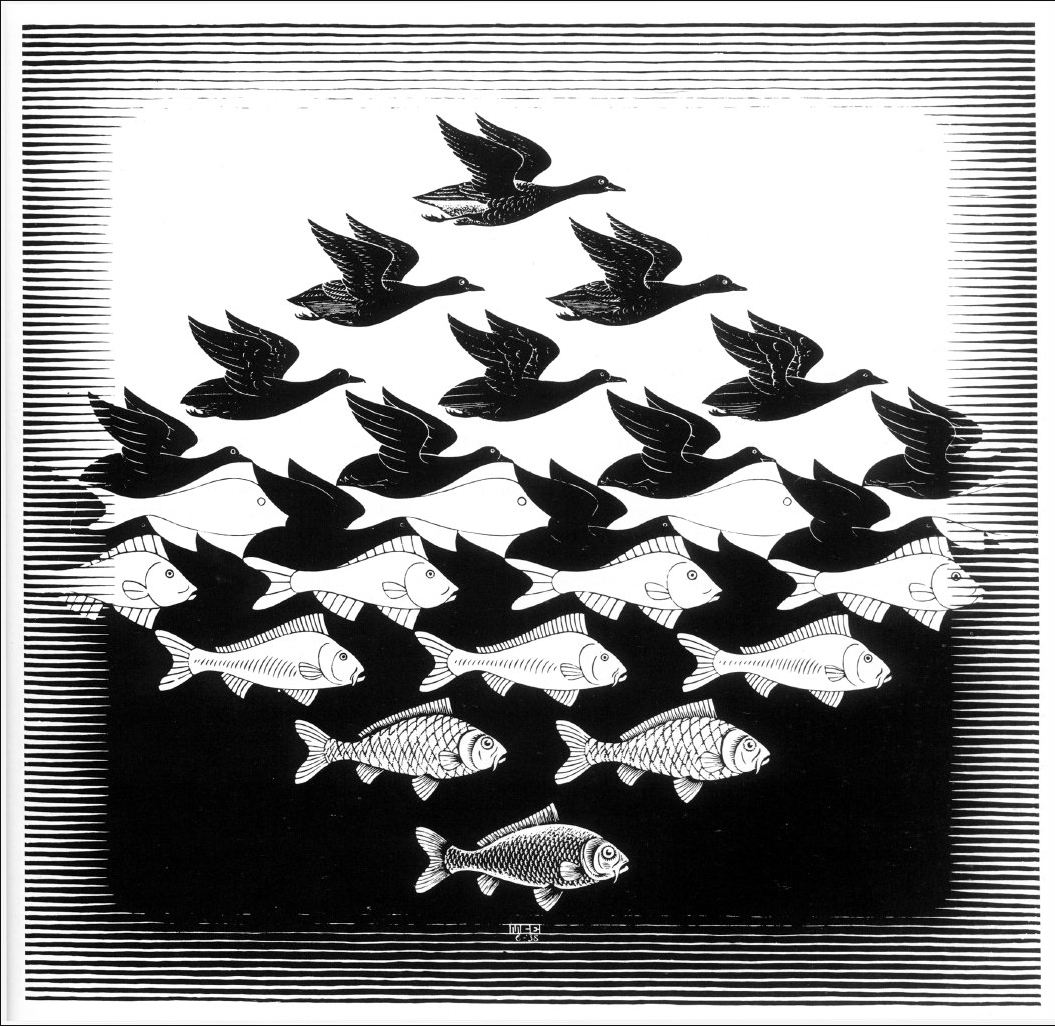 sky and water by Escher